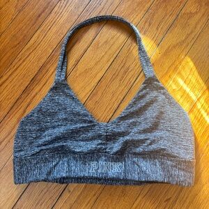 PINK Victoria's Secret Charcoal Sports Bra